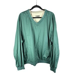 Wedge Pullover Jacket Mens XL Reversible Windbreaker Golf Lightweight Polyester